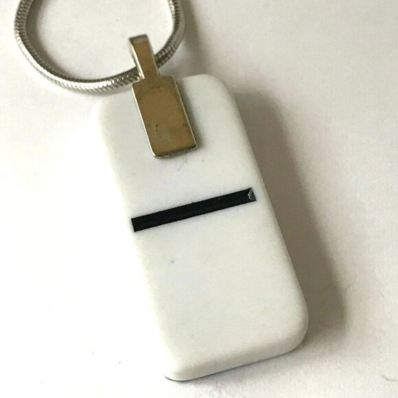 Seashell Pendant Necklace 24" Shell Sea Life Nautical Upcycled Hand Painted - Picture 6 of 8